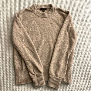 J CREW: Gray Wool/Alpaca/Nylon Sweater size Small